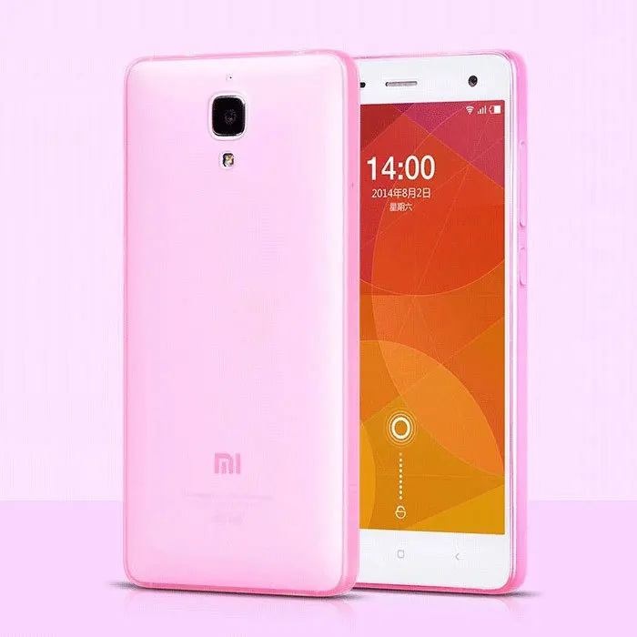 Ультратонкий 0 3 мм прозрачный мягкий Силиконовый ТПУ чехол для Xiaomi MI4 задней