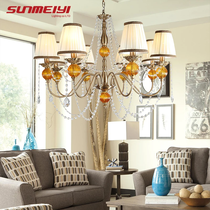 

Luxury Candle LED Crystal Chandelier lustres de cristal Bedroom Living room Chandelier Ceiling Lamp lampadario vintage