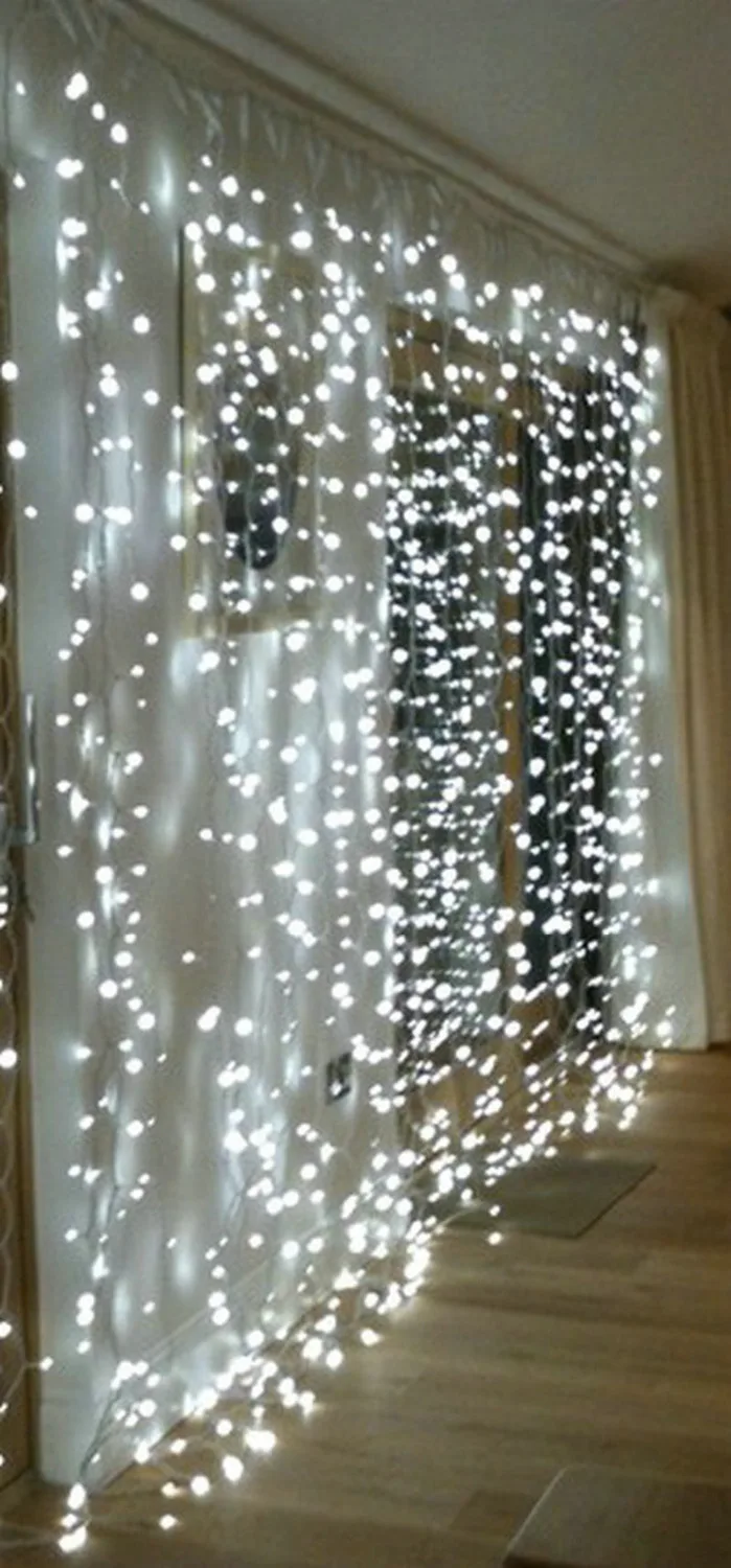 3 м х 3 м 300 светодиодов сосулька светодиодная гирлянда для занавесок Сказочный светильник 300 лампа на Рождество, свадьбу, дом, сад, вечерние гирлянды Декор-5 цветов opti