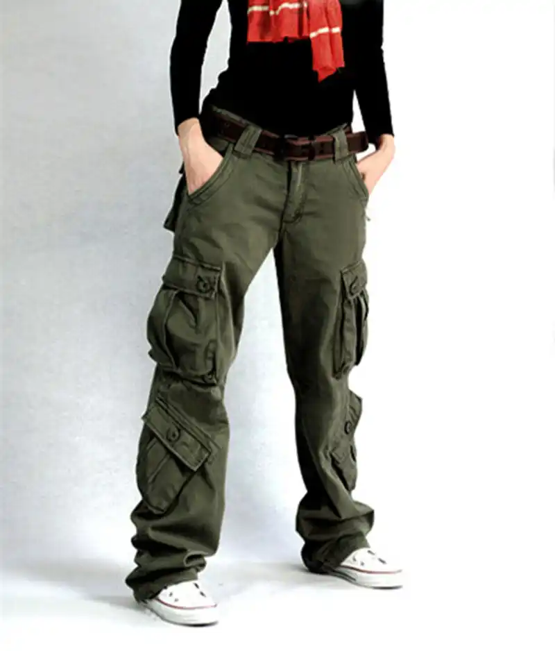 army green cargo capris