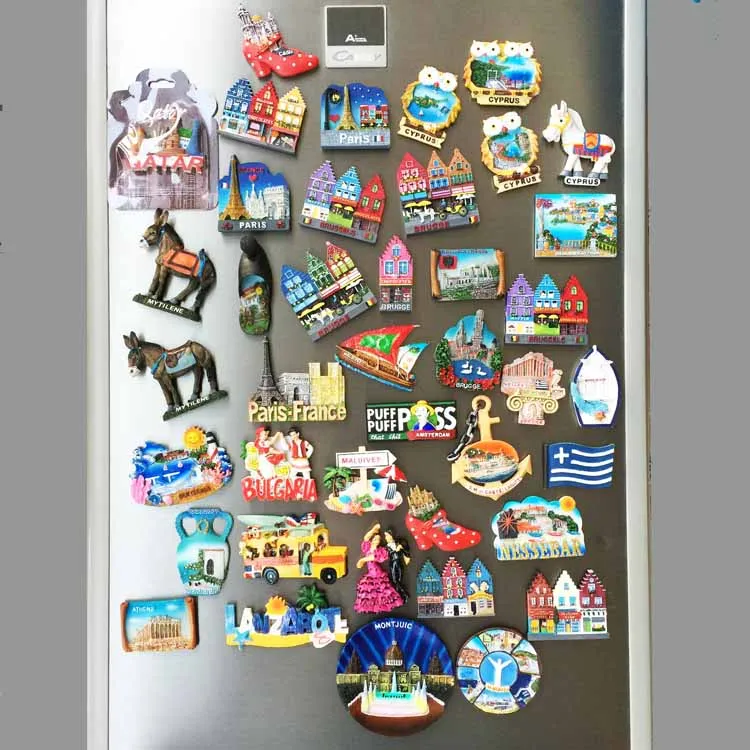 BABELEMI, Доминика, Албания, Cyprus, Париж, Бельгия, Брюгге, Греция, Италия, Испания, 3D магнит на холодильник, сувенир, магнитная наклейка на холодильник