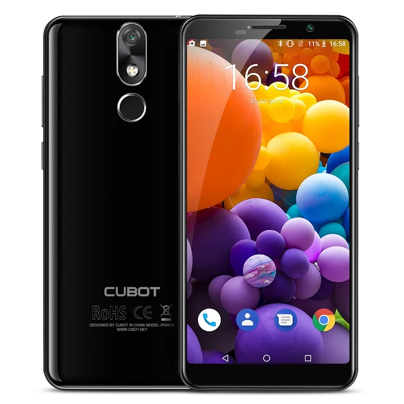 Смартфон Cubot power 6000mAh 6GB+ 128GB 5,99 ''18:9 FHD+ Android 8,1 Helio P23 Octa Core 6P объектив 20.0MP Dual 4G LTE отпечаток пальца