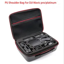 PU Saco de Armazenamento De Grãos De Carbono Duro Mochila Portátil Bolsa de Ombro-resistente à Água Portátil para DJI Mavic Pro/platina zangão