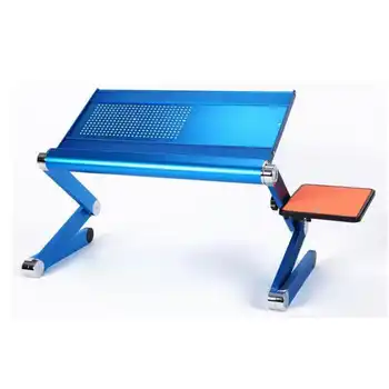 SUFEILE Fashion Laptop Desk 360 Degree Adjustable Folding Laptop Notebook PC Desk Table BLUE Stand Portable Bed Tray D5