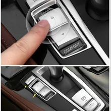 Салона наклейки ABS положение шестерни Панель Кнопка Накладка для BMW F25 F26 F01 F10
