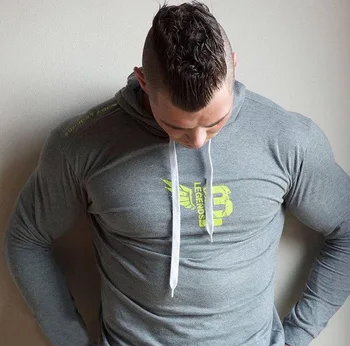 

Newest Men Running T-Shirts Long Sleeve Hoodie Stitching Coat Jacket Outwear Sport Tops