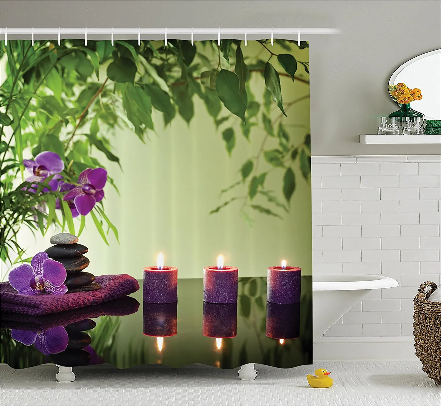 Spa декора душ Шторы набор из мультфильма Холодное сердце камни ароматические