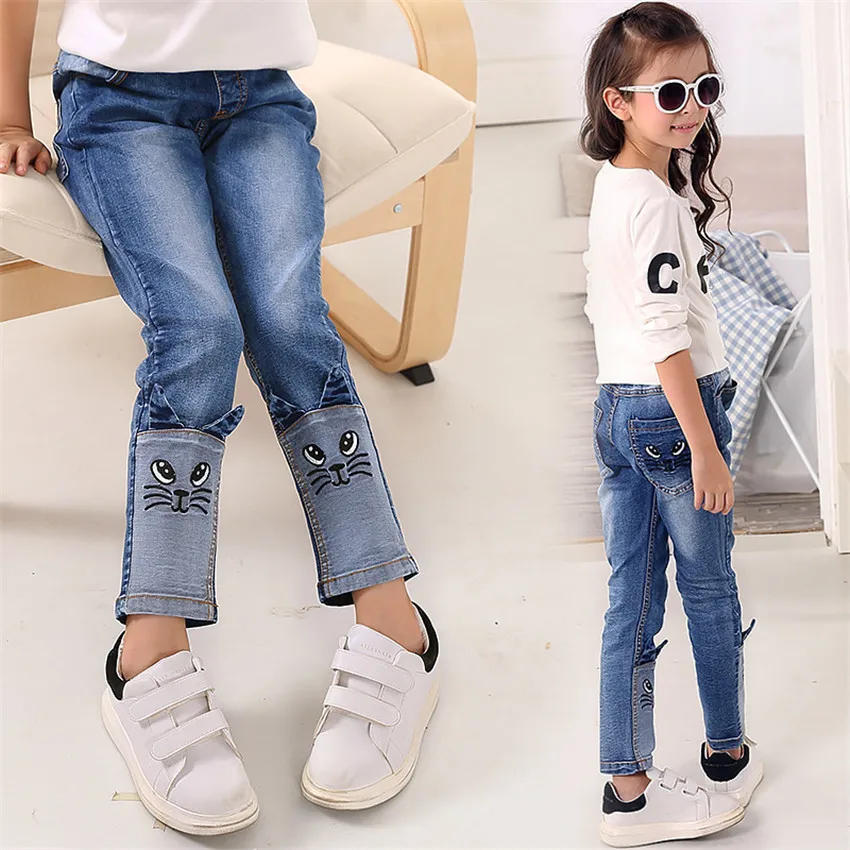 3 10 y kids jeans children girls pants jeans denim pants for girl