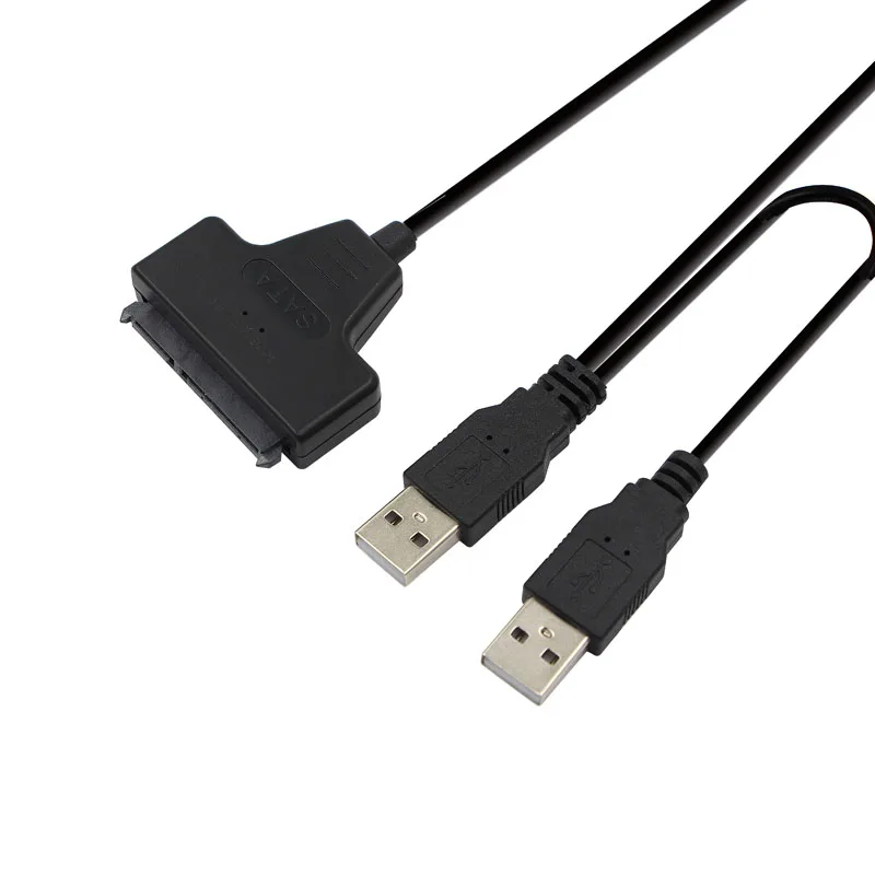 

Hot USB 2.0 to SATA 7+15 22 Pin Adapter Cable External Power for 2.5" HDD Hard Disk Laptop Drive Converter for Raspberry Pi 3