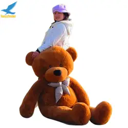 Fancytrader 160 см темно-коричневый гигантский чучело медведя плюшевые игрушки 4 цвета 63 ''большой подарок на день рождения FT90059