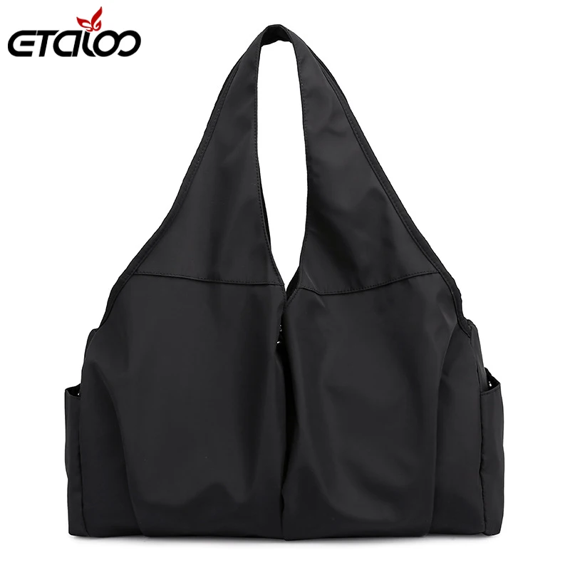 Женские ручные сумки повседневные женские сумки сумка-мессенджер сумка через плечо Bolsa Feminina Bolsos Mujer Водонепроницаемая сумка из нейлоновой ткани - Цвет: Черный