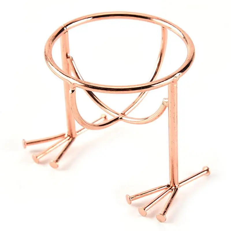 Новинка-косметическая Полка для сушки стойка для макияжа Губка инструмент для хранения красоты курица форма ног металлический пуф для макияжа подставка для дисплея