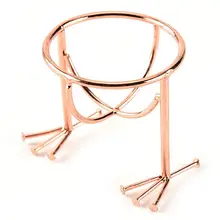 Новинка-косметическая Полка для сушки стойка для макияжа Губка инструмент для хранения красоты курица форма ног металлический пуф для макияжа подставка для дисплея