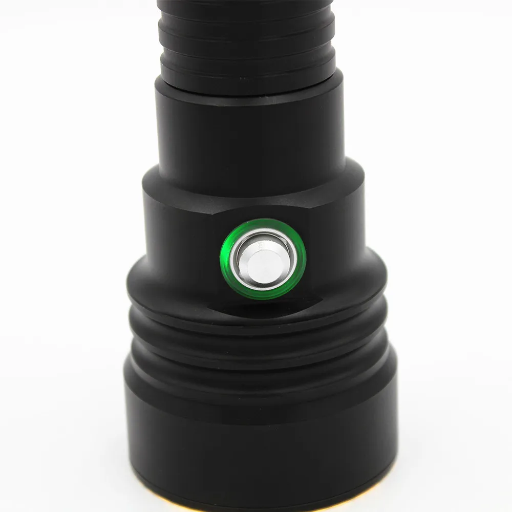 Lanterna de Mergulho Brilhante de Caça de Mergulho com Escurecimento sem Passo 26650 + Carregador Uranusfire Lâmpada Super Bateria Usb Xhp70 5 Luzes e Iluminação