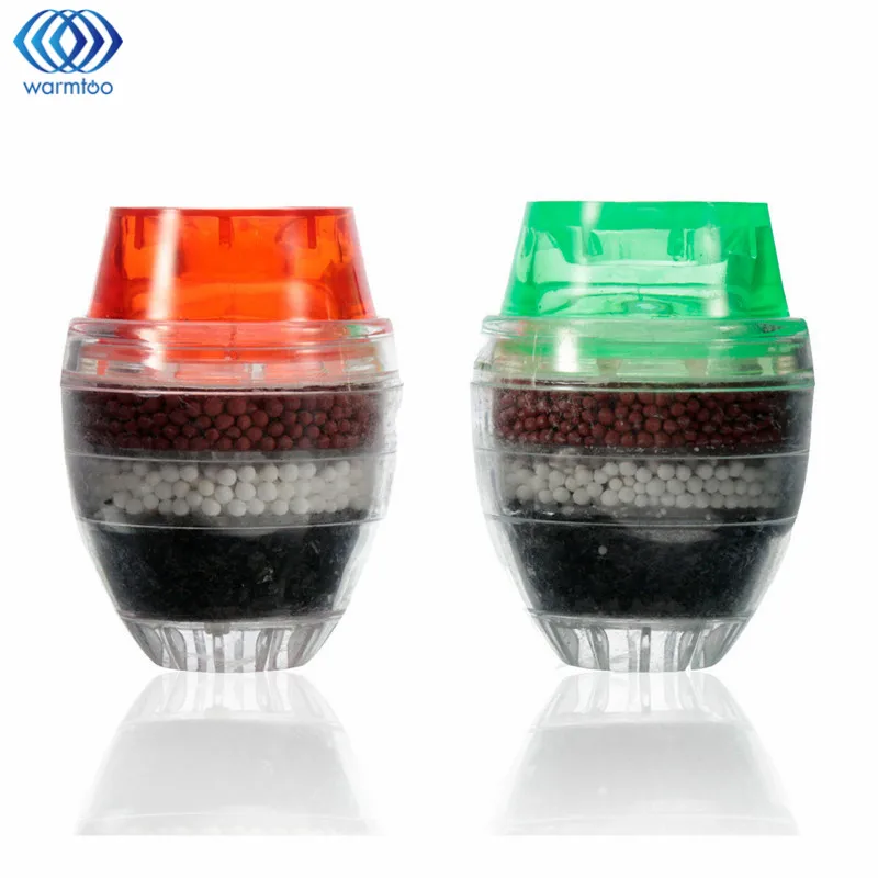 

Kitchen 2Pcs Water Filter Tap Carbon Home Mini Water Clean Purifier Faucet Filtration Cartridge 21-23mm Household
