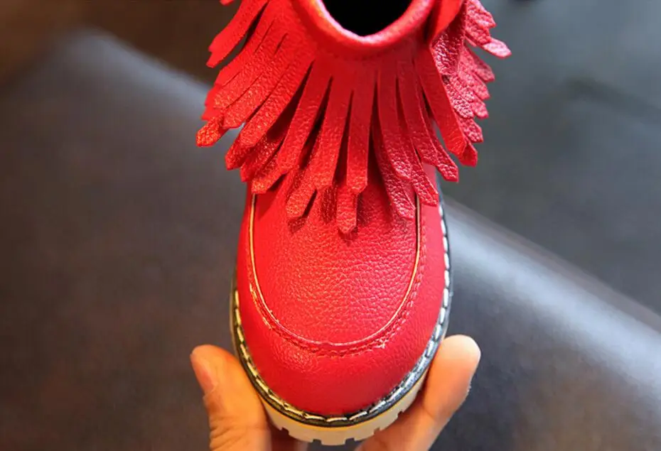 Children's leather snow boots-23