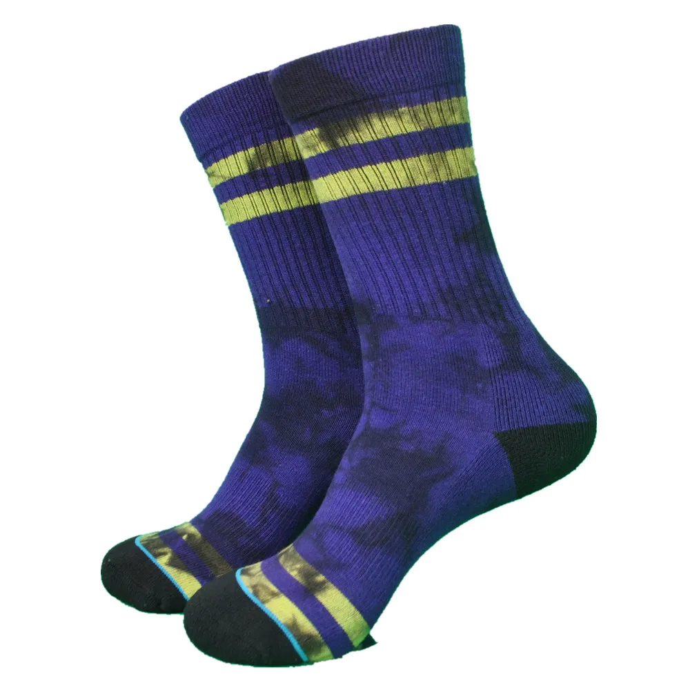 1 пара, американский бренд, чёсаный хлопок, носки для скейтборда, мужские носки, яркие носки - Цвет: 27