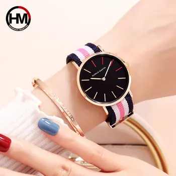 

Brand Woman Quartz Analog Watches style Men's casual fashion watch Colorful Nylon Women Men Sport Watch Relogio Masculino