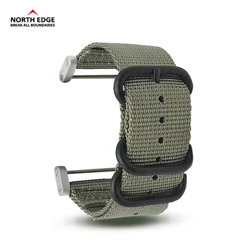 

North Edge Range S Altay S Watch Band 24mm Width Military Color Outdoors Watch Strap Replaced Nylon With Connector Linker