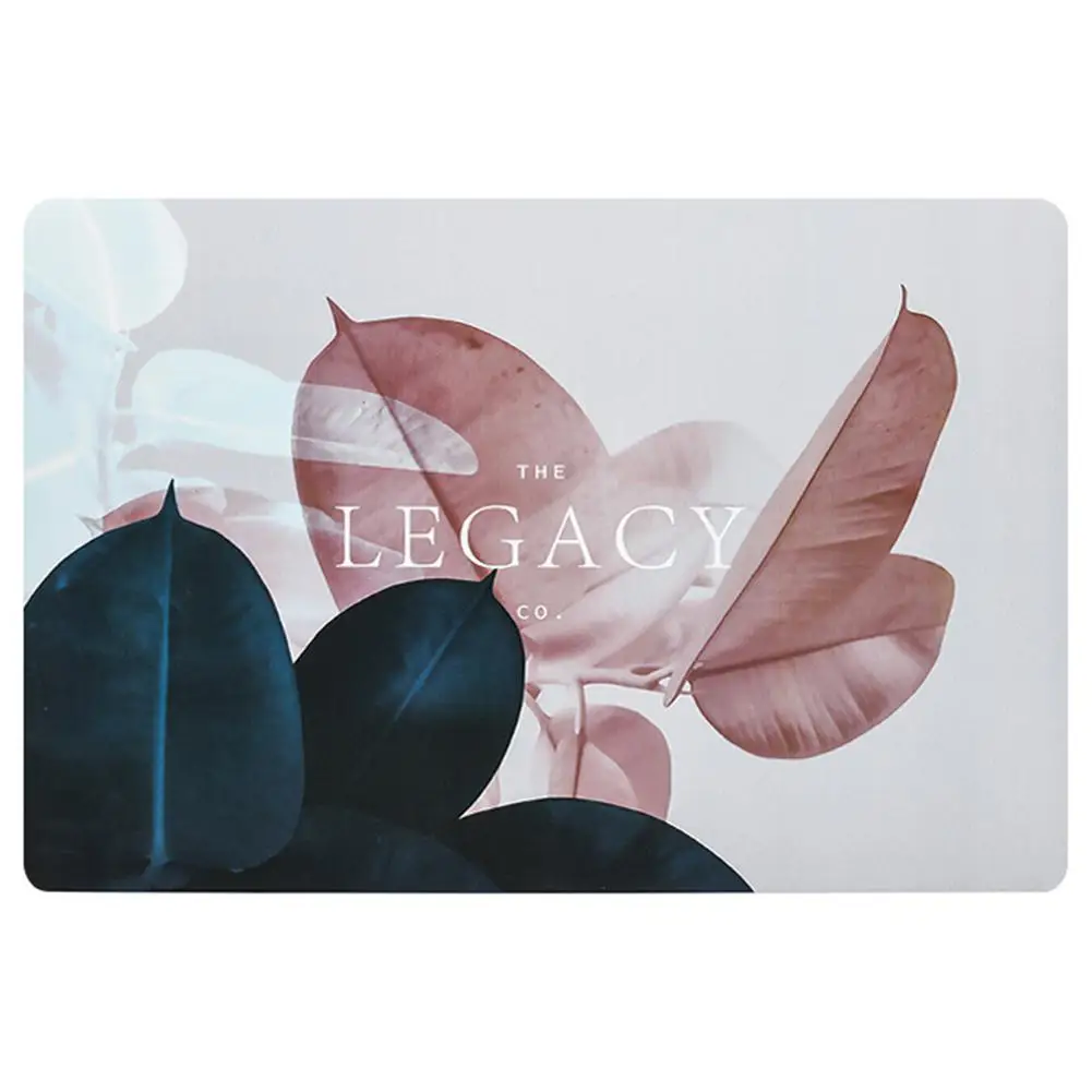 Ink leaf LanLan Pet прямоугольник водостойкий мультфильм шаблон тепловой теплоизоляционная подставка - Цвет: Ink leaf