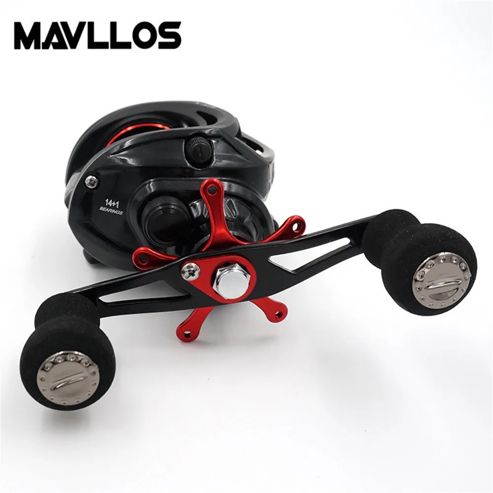 Mavllos 15BB соотношение 6 4: 1 Катушка Для baitcasing магнитный тормоз тяга мощность 8 кг