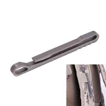 

Outdoor Pocket Clip Titanium Alloy EDC Key Ring Belt Clip Quick Draw Keychain Hanging Buckle
