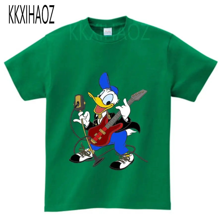 Детская футболка с Микки Маусом футболка с героями мультфильмов для мальчиков и девочек детские летние топы с короткими рукавами, Детская разноцветная одежда От 2 до 12 лет N - Цвет: green childreT-shirt