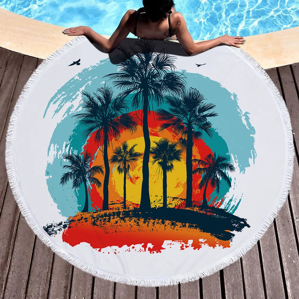 Summer Women Sandy Swimming Plage Sunbath beach Towels With Tassels