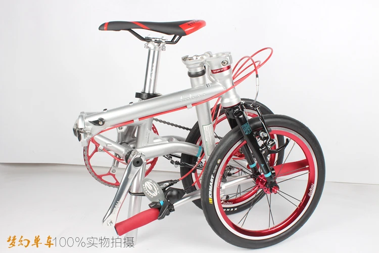 Excellent Ultra-light 9-speed chrome-molybdenum steel folding bike High quality Cost-effective bicycle Retro travel driving leisure BMX 30