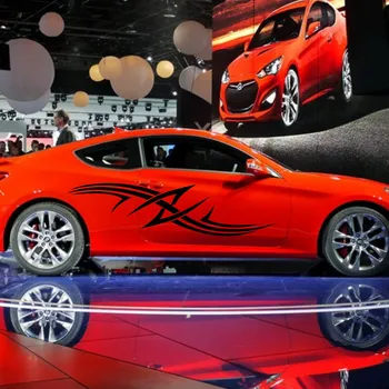 

Car Flash Stripe Sport 74'' Door Decal for COUPE Vinyl Side Tribal Motor Stickers ZC795