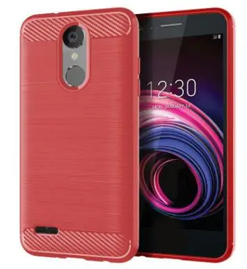 Подходит для LG Aristo 3 Защитная оболочка рисования углеродистая пайка силиконовый