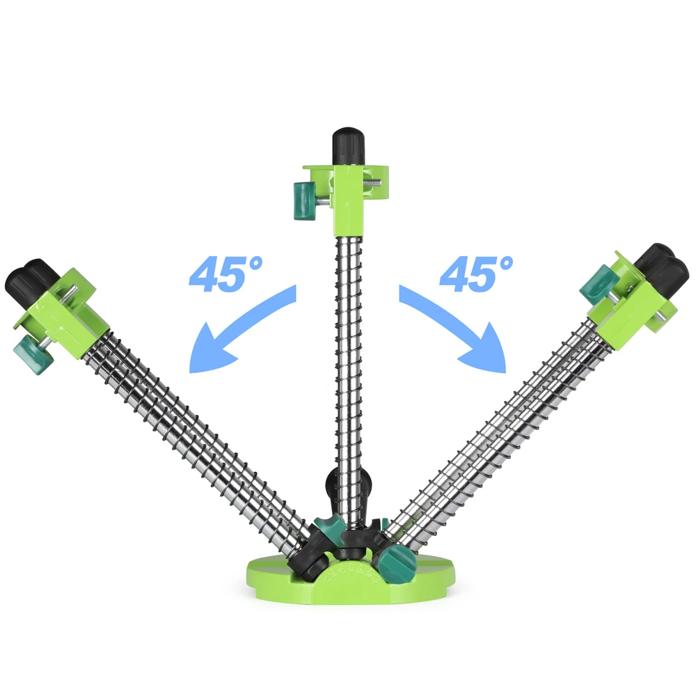 Прецизионная сверлильная направляющая держатель для сверления труб подставка сверлильная направляющая с регулируемым углом и съемной ручкой инструмент «сделай сам»