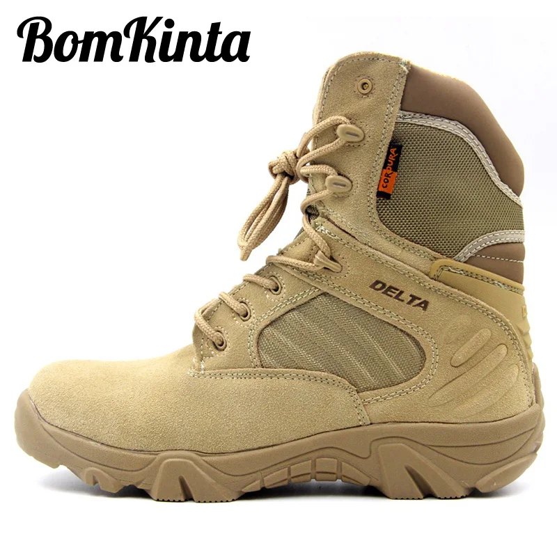 

Men Hiking Shoes High-top Waterproof Outdoor Sneaker Men Leather Trekking Boots Trail Camping Climbing Hunting Tactical Boots