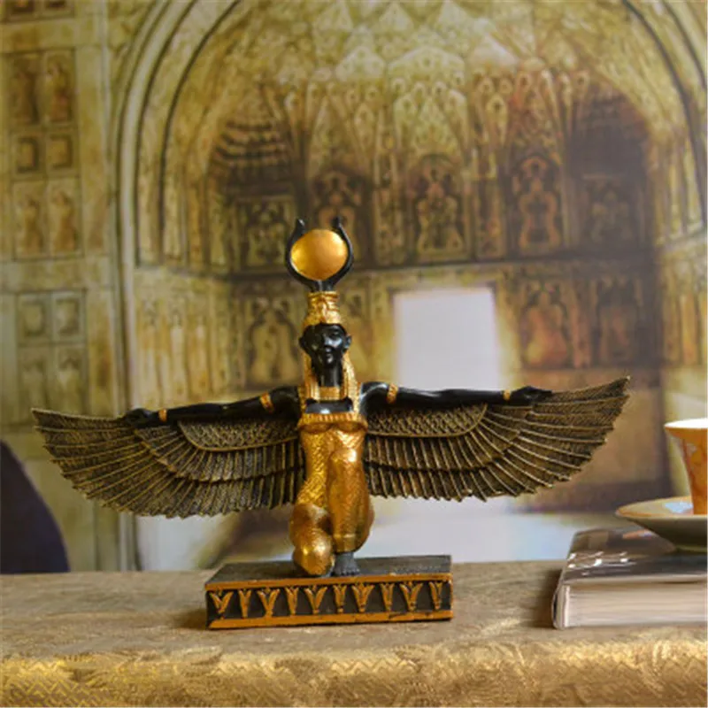 Египетская мифология ИГИЛ богиня смола скульптура ремесленника земли покровитель Святого египетского глаза креативное украшение для книжного шкафа X1956