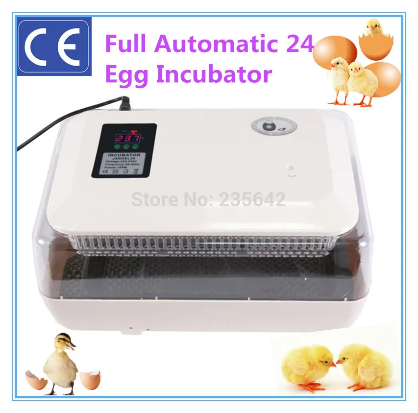 CE approved 24 chicken eggs automatic chicken egg incubator hatching machine