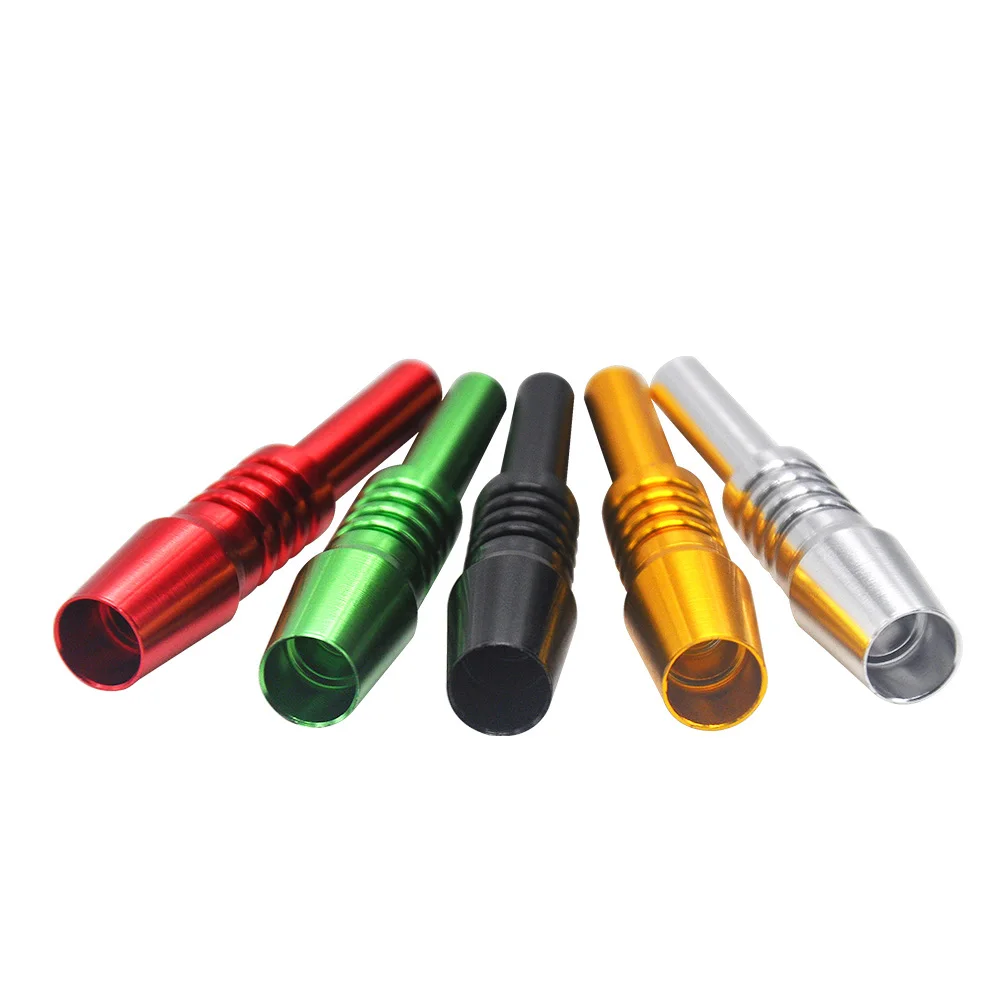 

HORNET Cigarette Holder Aluminum One Hitter Pipes Metal Smoking Herb Pipe 70MM Metal Tobacco Weed Pipes Cigarette Dugout Pipe