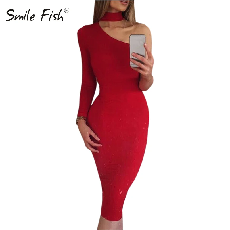 Used Halter Dress Flouncing Bodycon Shoulder Sexy One with boots size