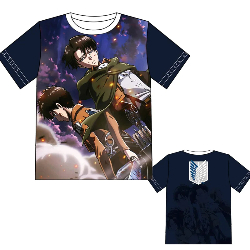 

Japanese Anime Attack On Titan Wings Of Liberty Men's T-shirt Summer Casual Short Sleeve Summer O-Neck Style Tops