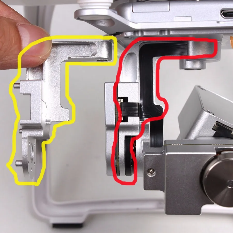 Для ремонта Кардана протектор Защита Yaw/кронштейн рулона/крышка крышки DIY Замена адаптер для DJI Phantom 3 стандартная версия