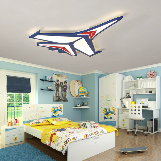 Children S Room Led Ceiling Lamp Bedroom Aircraft Cartoon Children S Room Led Ceiling Lamp Bedroom Aircraft Cartoon Light Kids Lights Kindergarten Lamps Wl3291535