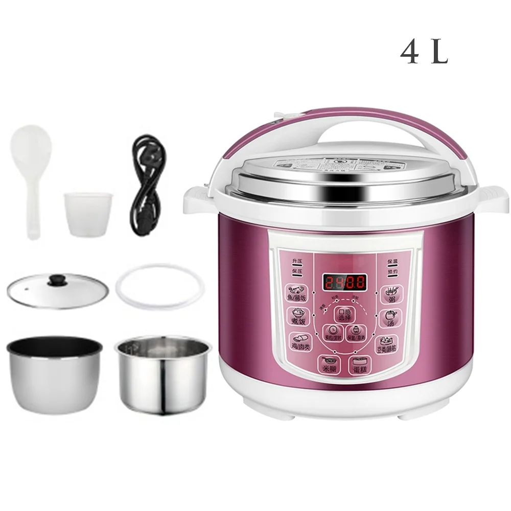 DMWD 220V 4L Home Electric Pressure Cooker Rice Cooker Stew Pot 8 Menu Soup Porridge Paste Cake