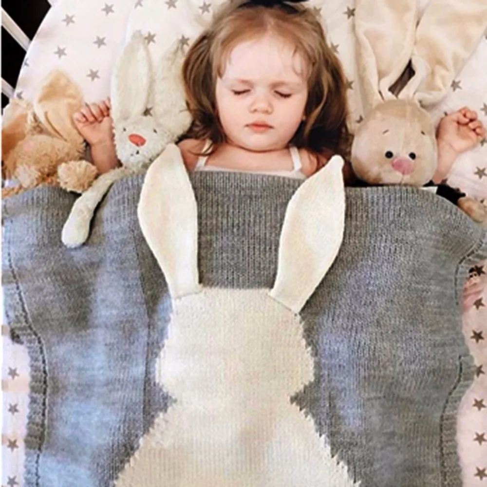 Puseky, Хит, детское постельное белье с большими кроличьими ушками, Вязаное детское одеяло, обёрточная бумага, мягкое одеяло для новорожденных, пеленание детей, подарок, одеяло для девочек