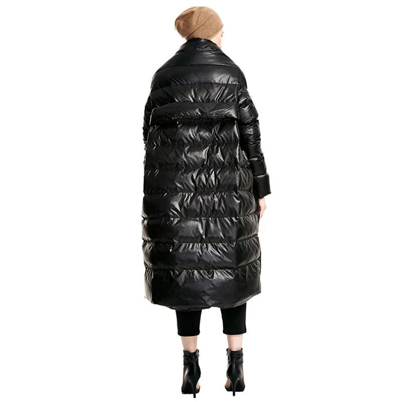 Bas Mode Europe xitao Bouton Pleine Vers Manteau Solide Black Zll1290 Manches Couleur red Nouveau Zll1290 Le Casual Asymétrique Épais Automne Femmes 2018 Couvert q4Tx5n4rS