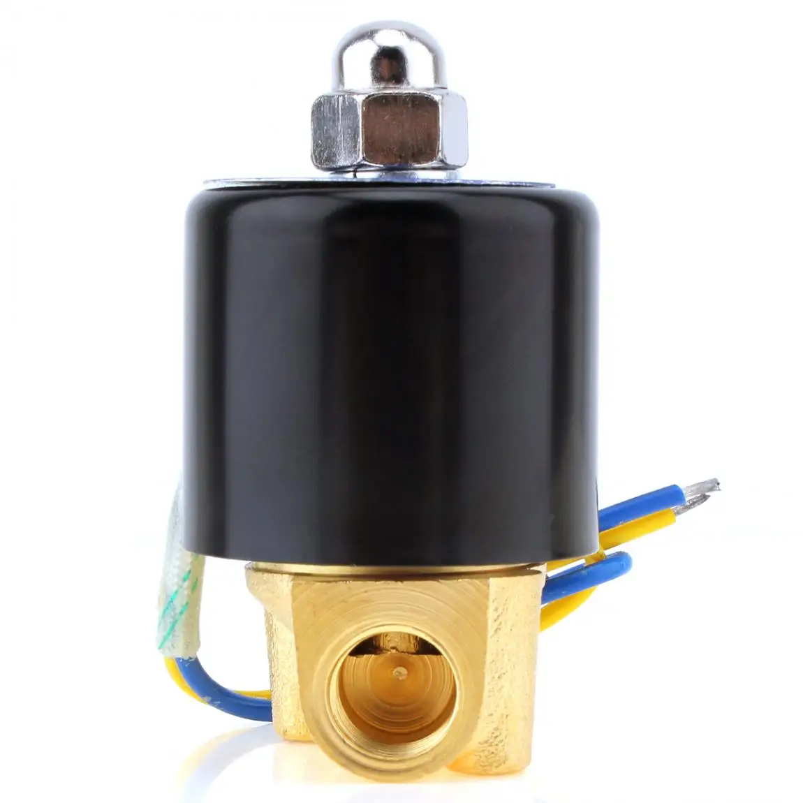 Электромагнитный клапан DC 12V 1/4 ''электрический клапан латунный Соленоидный клапан нормально закрытый клапан для водяного масла воздуха дизельного газа топлива