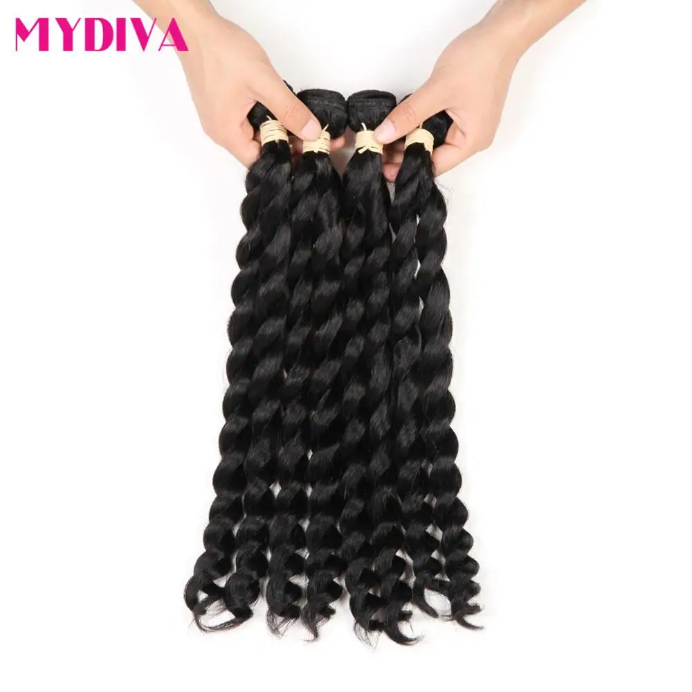 Peruvian Loose Wave French Twist Human Hair 4 Bundles 7a