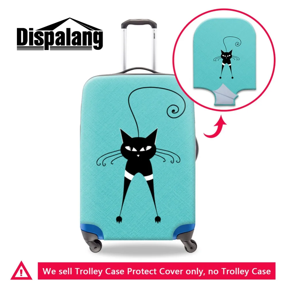 Dispalang Abstract Cat Thick Elastic Luggage Protective Covers Zipper