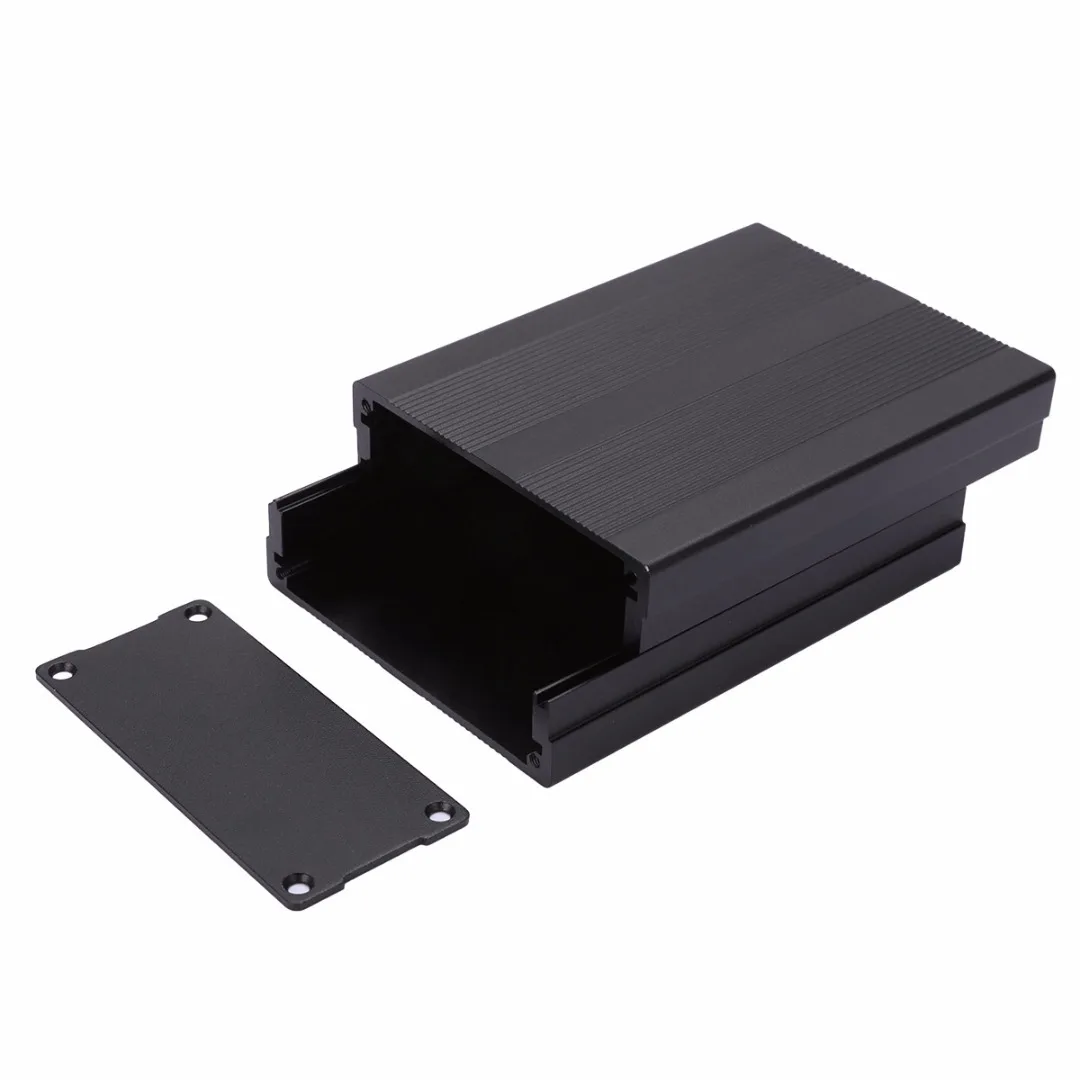 1pc Black Extruded Aluminum Enclosures PCB Instrument Electronic Project Box Case 100x76x35mm Mayitr