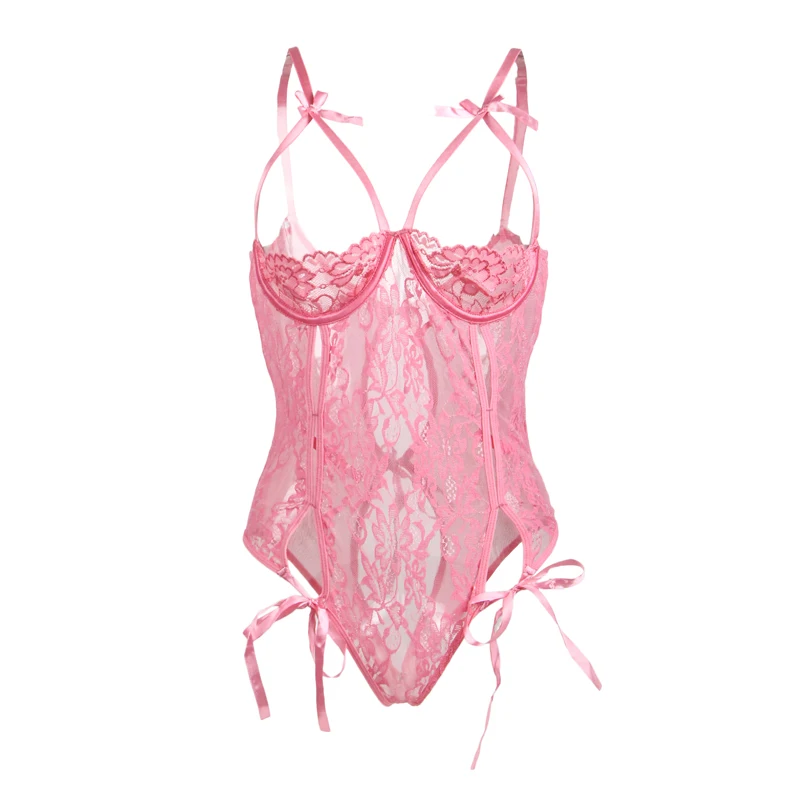 Valentine's day romantic night sexy bodysuit for women open cup hollow out floral lace sexy teddy lingerie lenceria-sexy W80422 Valentine's day romantic night sexy bodysuit for women open cup hollow out floral lace sexy teddy lingerie lenceria-sexy W80422