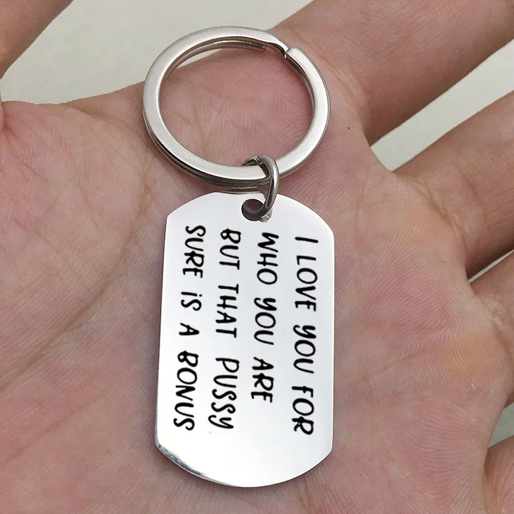 Подарок ко Дню Святого Валентина сплав письмо брелок I love You For Who You Are anniversary gift for girlfriend boyfriend present