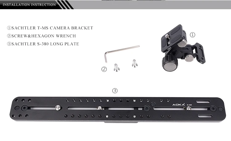 AOKA S-380 телеобъектив поддержка аксессуар Рамка держатель объектива камера Стенд кронштейн для sachtler FSB DV